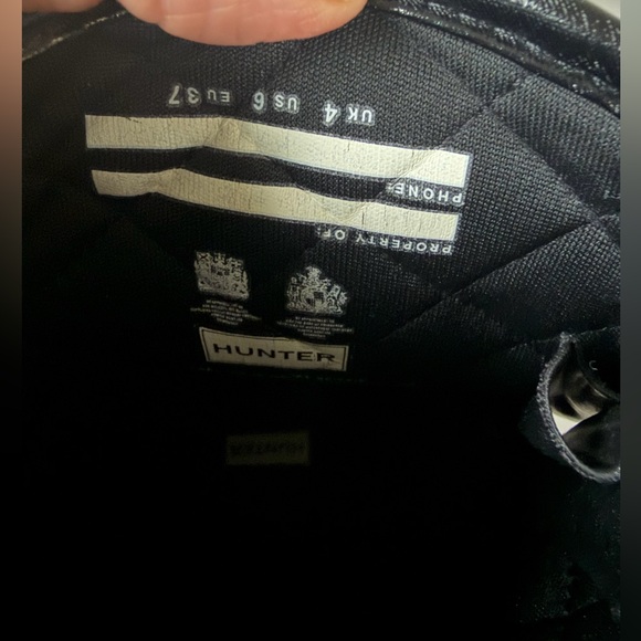 Hunter Quilted Black Women's Short Boots - Picture 5 of 6